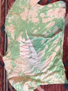 Nike Mint Green & White Tie-Dye Tee